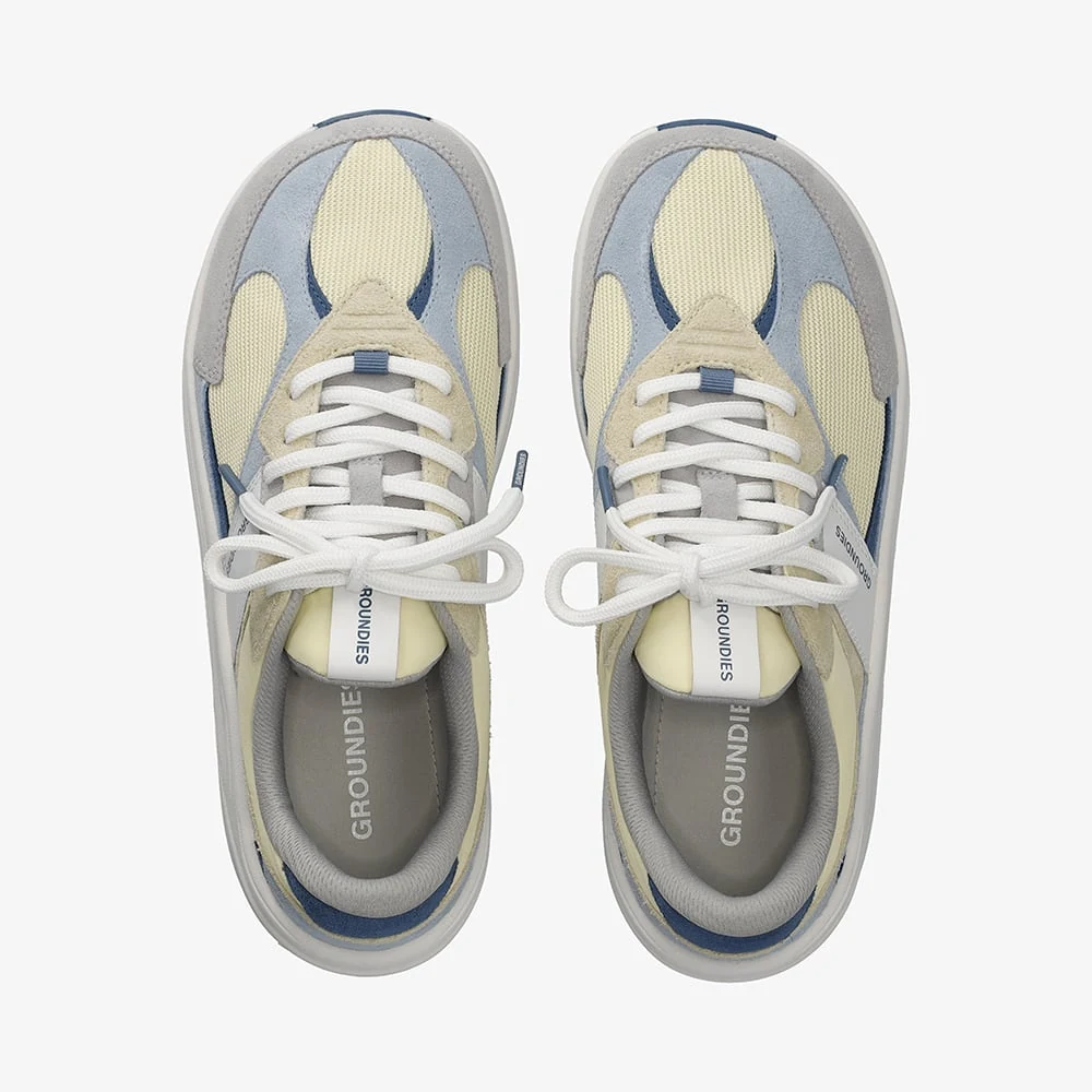 Женские кроссовки Groundies Starlite 2.0 — Lemon Cream/Sky Blue (Barefoot), фото 2