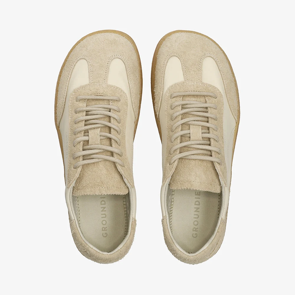 Женские кроссовки Groundies Panama Soft — Lemon Cream (Barefoot), фото 4