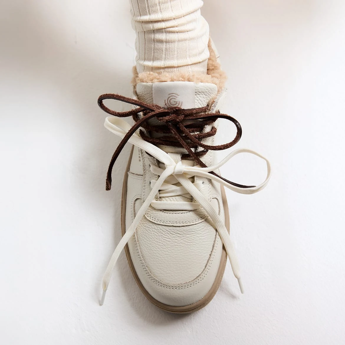 Женские кроссовки Groundies Hamptons 2.0 Teddy — Off-White (Barefoot Light), фото 3