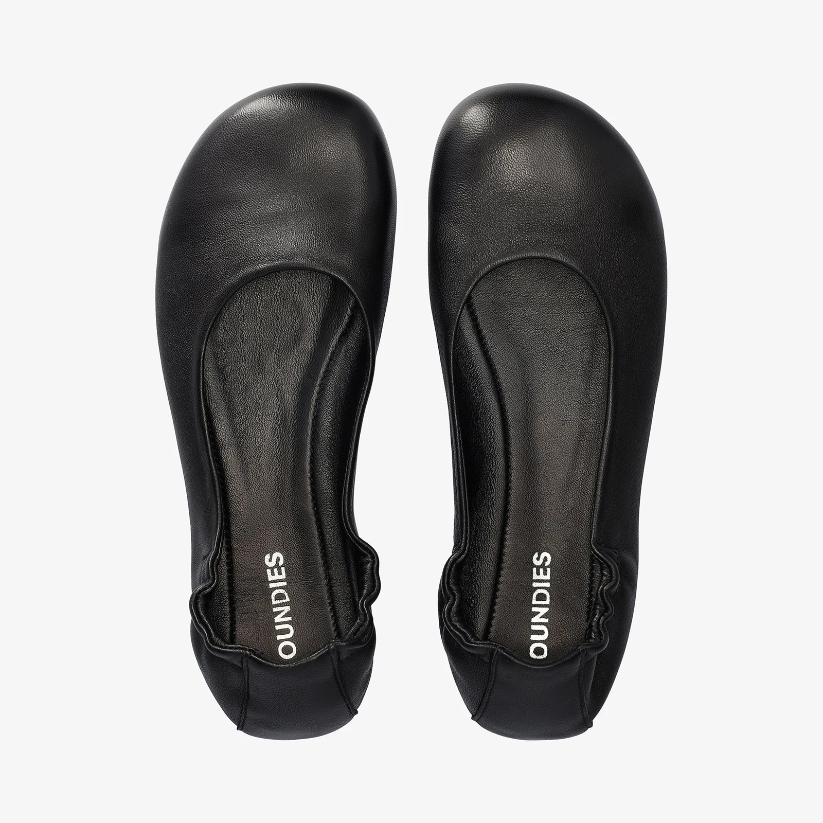 Женские балетки Groundies Sleek — Black (Barefoot), фото 2