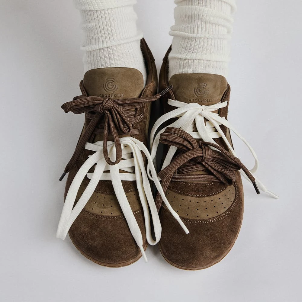 Женские кроссовки Groundies Nova GO1 — Chocolate (Barefoot), фото 3