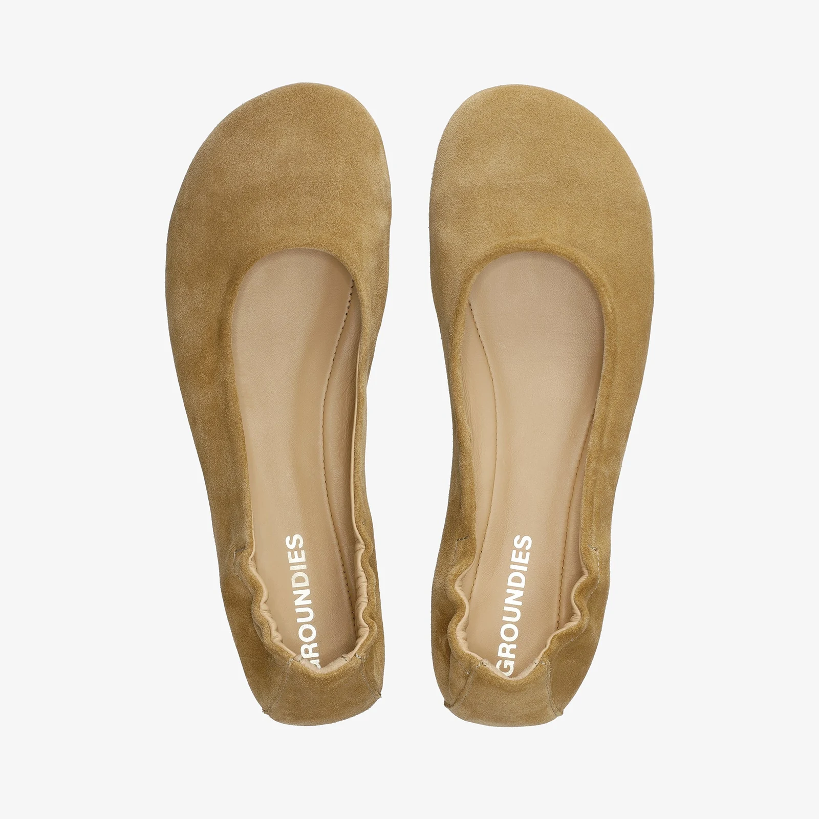Женские балетки Groundies Sleek — Beige (Barefoot), фото 2