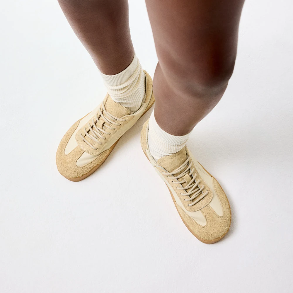 Женские кроссовки Groundies Panama Soft — Lemon Cream (Barefoot), фото 2