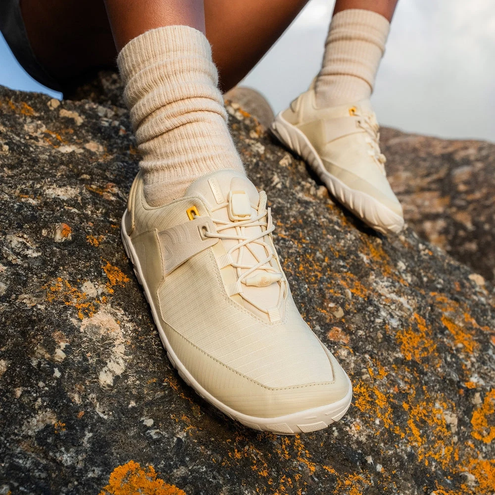 Женские трейловые кроссовки Groundies Chamonix TR Low — Lemon Cream (Barefoot), фото 2