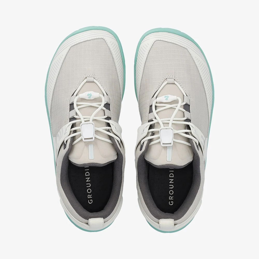 Мужские трейловые кроссовки Groundies Chamonix TR Low — Stone/Mint (Barefoot), фото 2