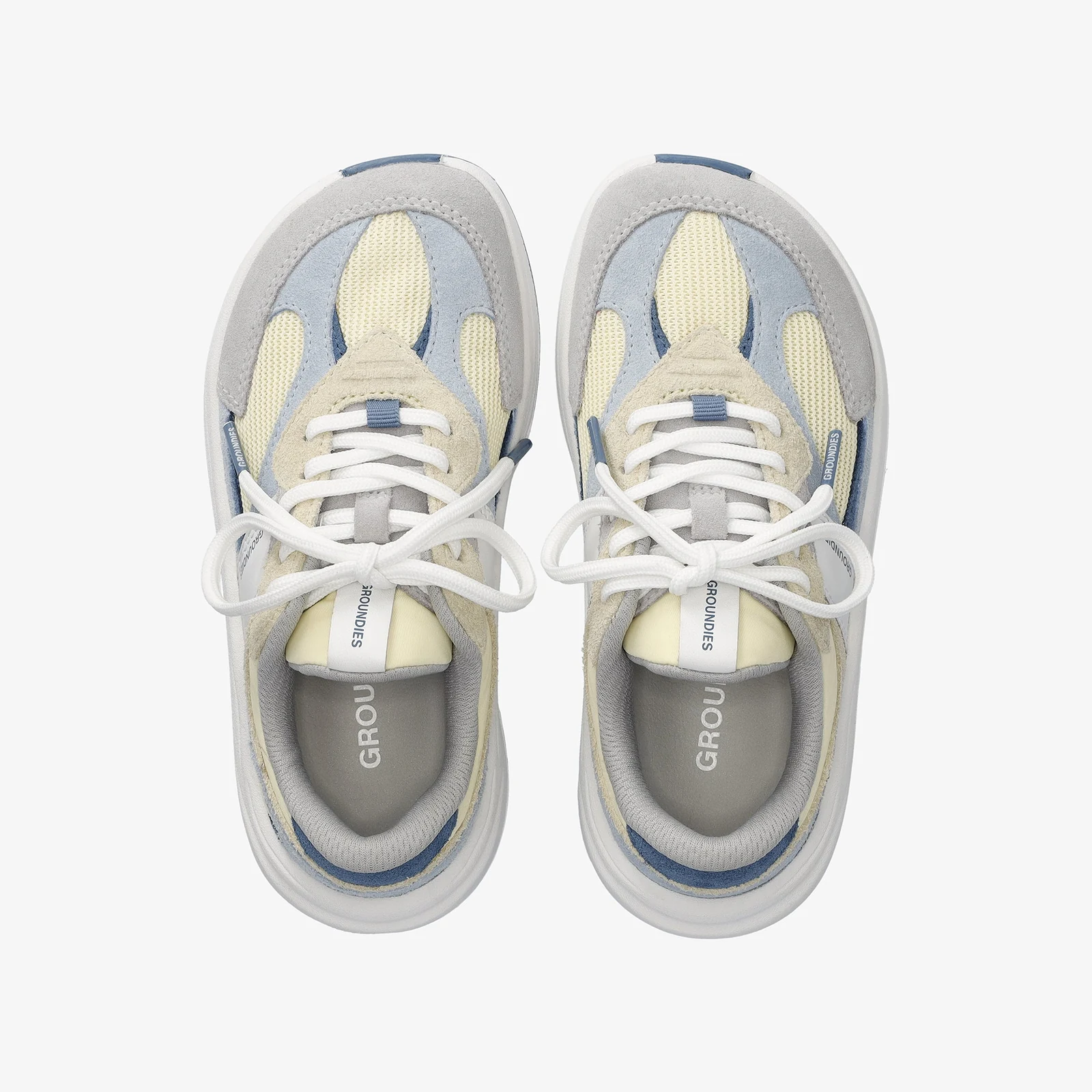 Детские кроссовки Groundies Starlite 2.0 Junior — Lemon Cream/Sky Blue (Barefoot), фото 6