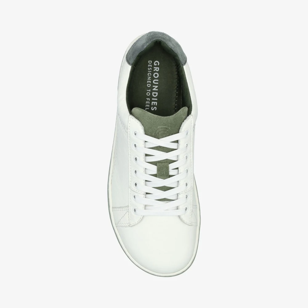 Мужские кроссовки Groundies Galaxy — White/Sage Green (Barefoot), фото 4
