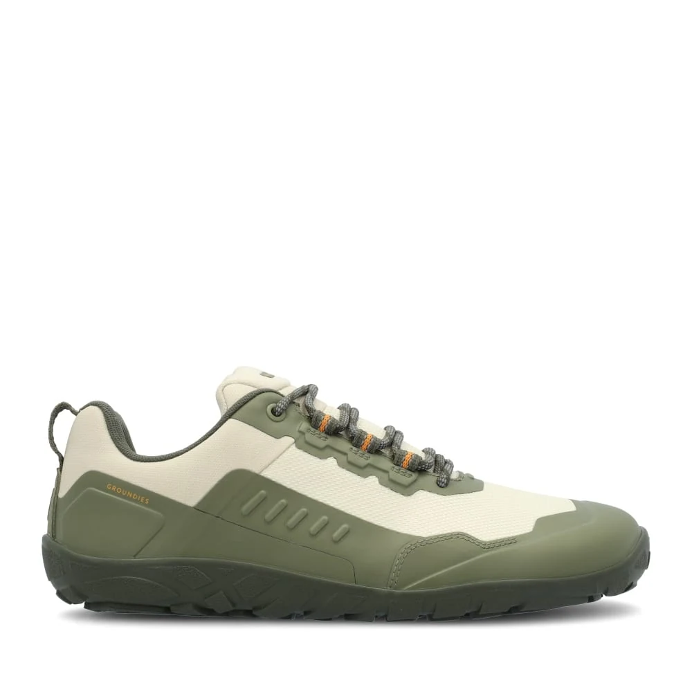 Мужские треккинговые кроссовки Groundies All Terrain Low 2.0 — Khaki/Orange (Barefoot) — фото 1 из 6