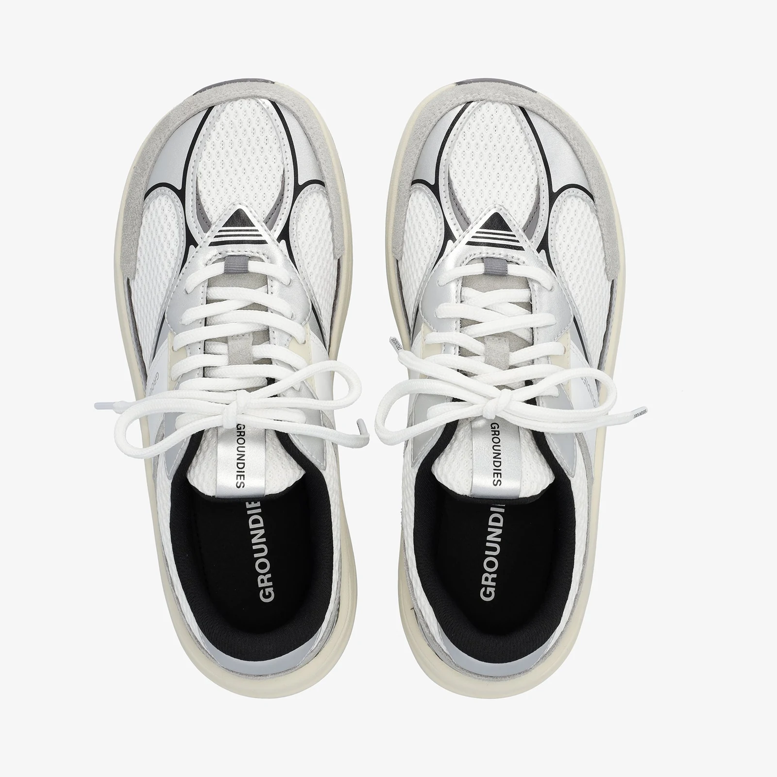 Кроссовки Groundies Starlite 2.0 — White/Silver/Black (Barefoot), фото 2