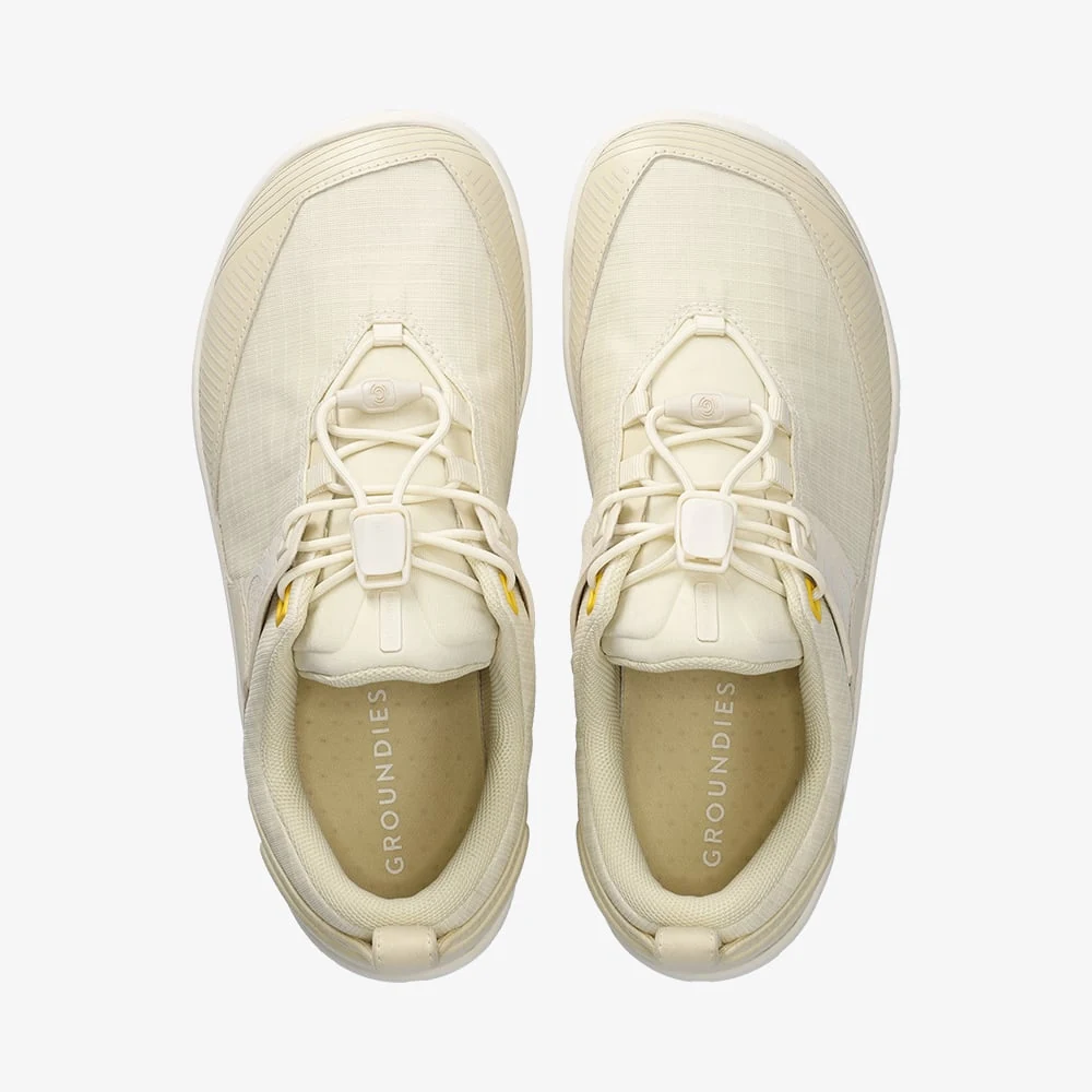 Мужские трейловые кроссовки Groundies Chamonix TR Low — Lemon Cream (Barefoot), фото 2