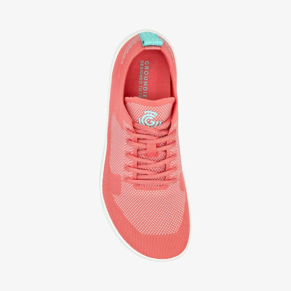 Женские кроссовки Groundies Active Knit — Bright Peach/Aqua (Barefoot), фото 4