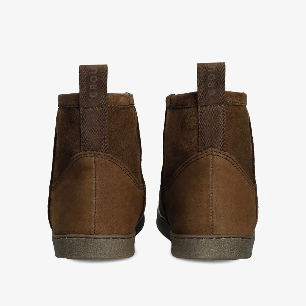 Женские ботинки Groundies Cozy Boot Low — Chocolate (Barefoot), фото 6