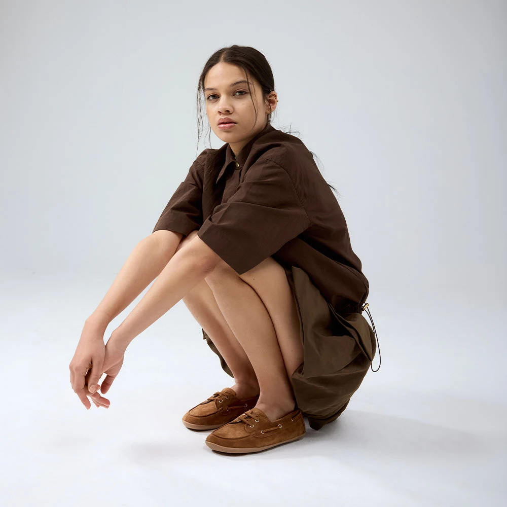 Женские мокасины Groundies Bay — Caramel (Barefoot), фото 3