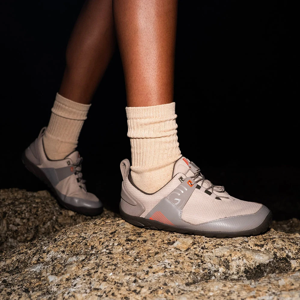 Женские трейловые кроссовки Groundies Chamonix TR Low — Sand/Red (Barefoot), фото 4