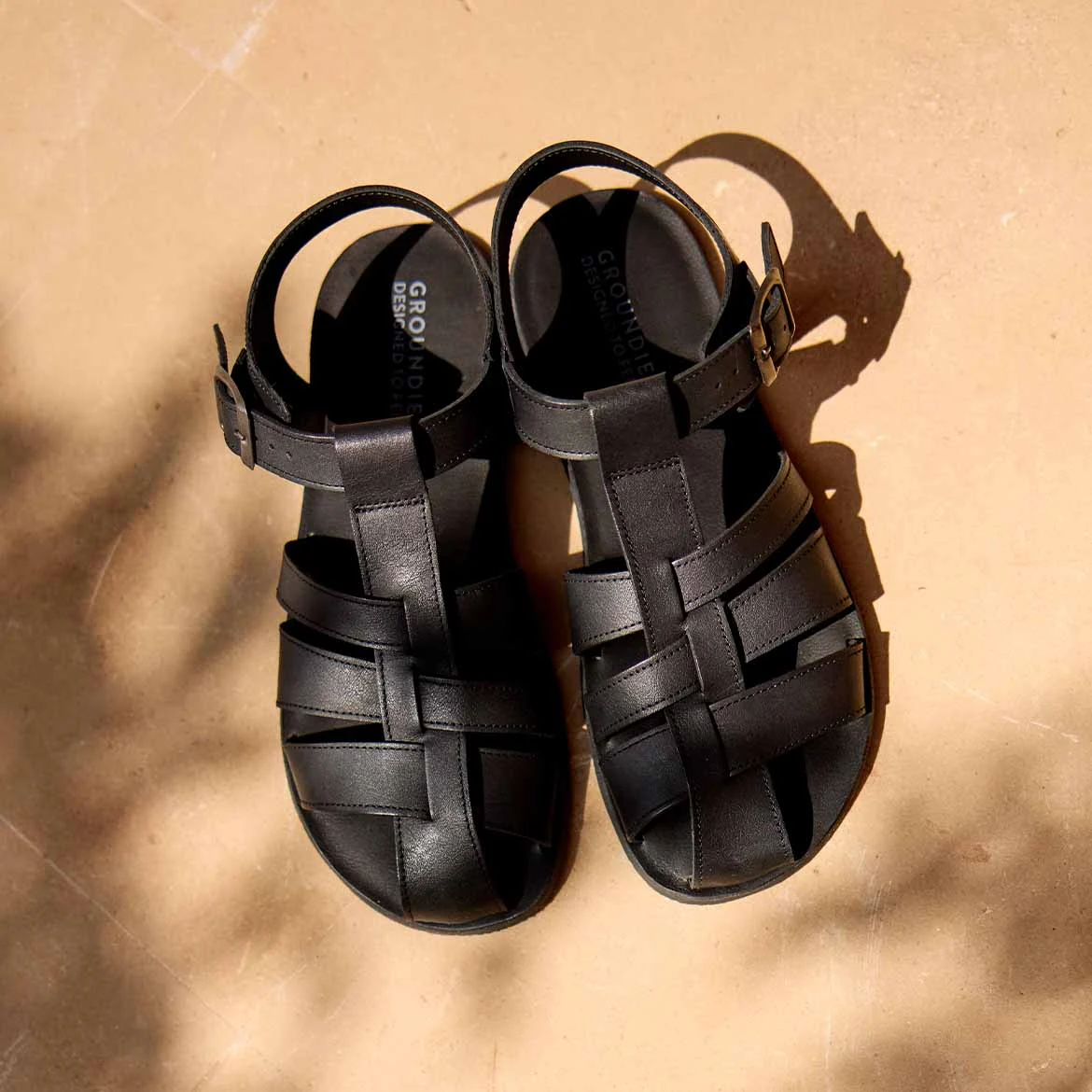 Женские сандалии Groundies Catania — Black (Barefoot), фото 2
