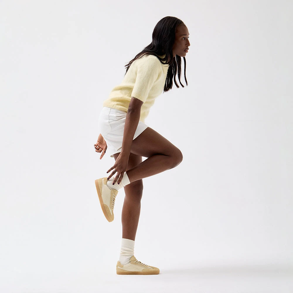 Женские кроссовки Groundies Panama Soft — Lemon Cream (Barefoot), фото 3