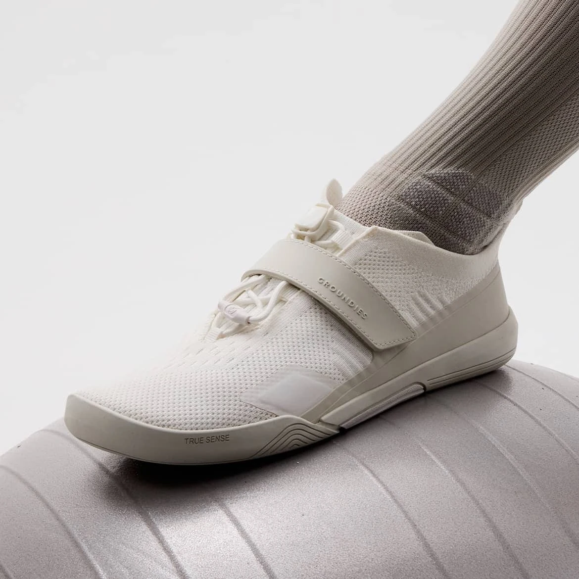 Мужские кроссовки Groundies G-Flex — Off-White (Barefoot), фото 2