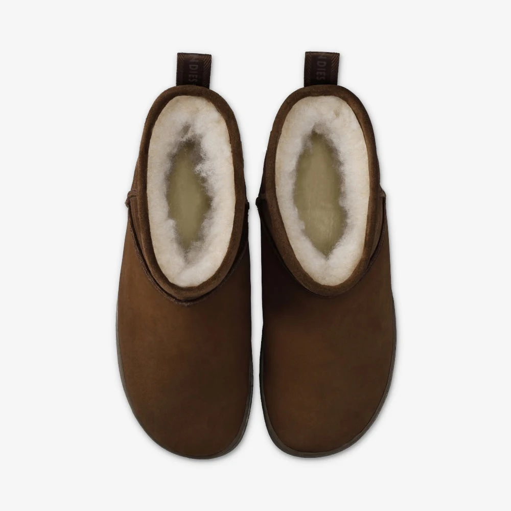 Женские ботинки Groundies Cozy Boot Low — Chocolate (Barefoot), фото 4
