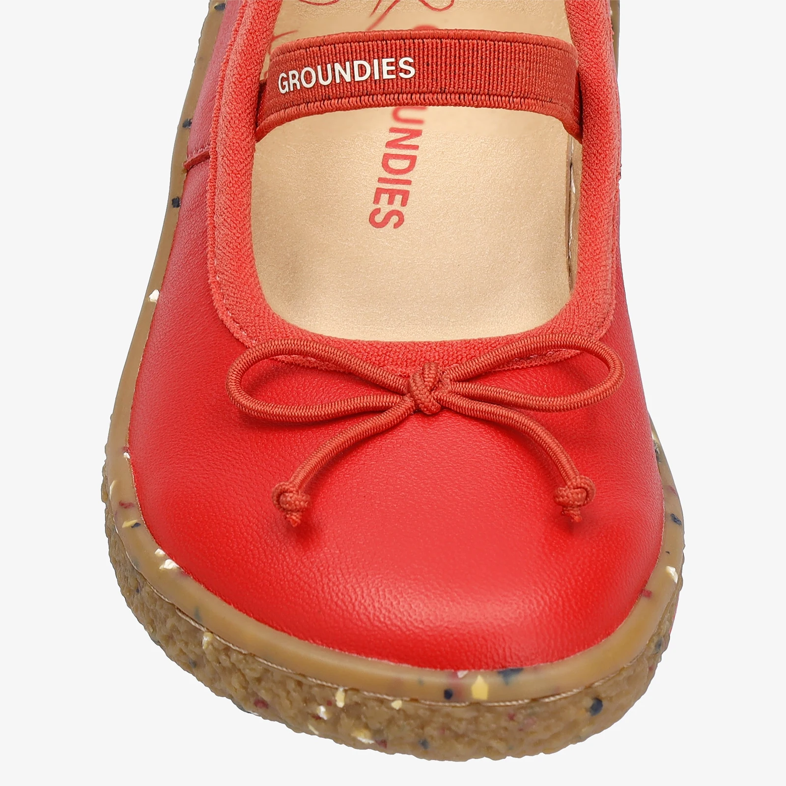 Детские туфли Groundies Sofia — Cherry Red (Barefoot), фото 6