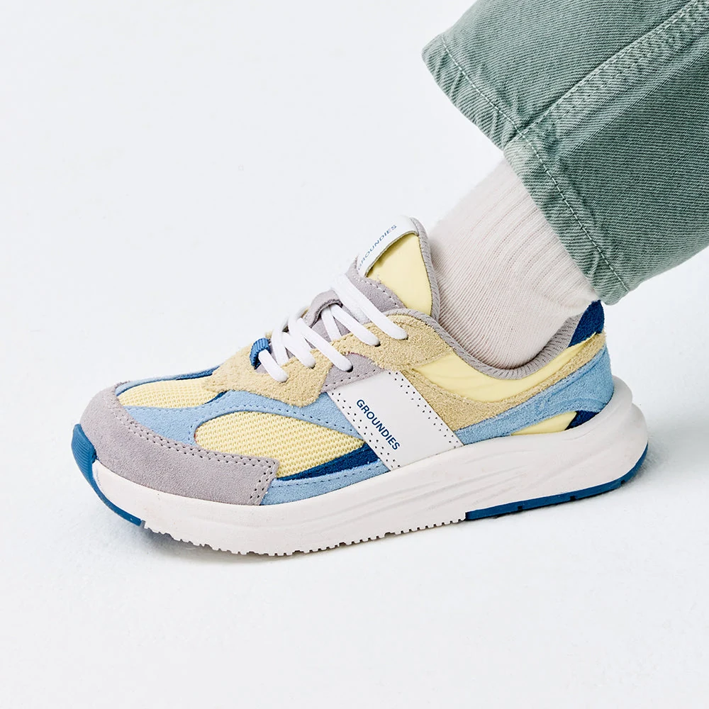 Детские кроссовки Groundies Starlite 2.0 Junior — Lemon Cream/Sky Blue (Barefoot), фото 3