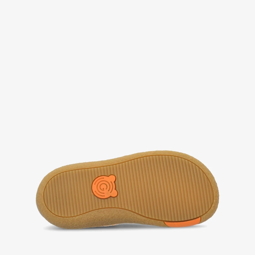 Детские кроссовки Groundies Nara — Stone/Orange (Barefoot), фото 3
