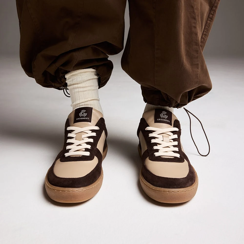 Женские кроссовки Groundies Hamptons 2.0 — Espresso (Barefoot Light), фото 3