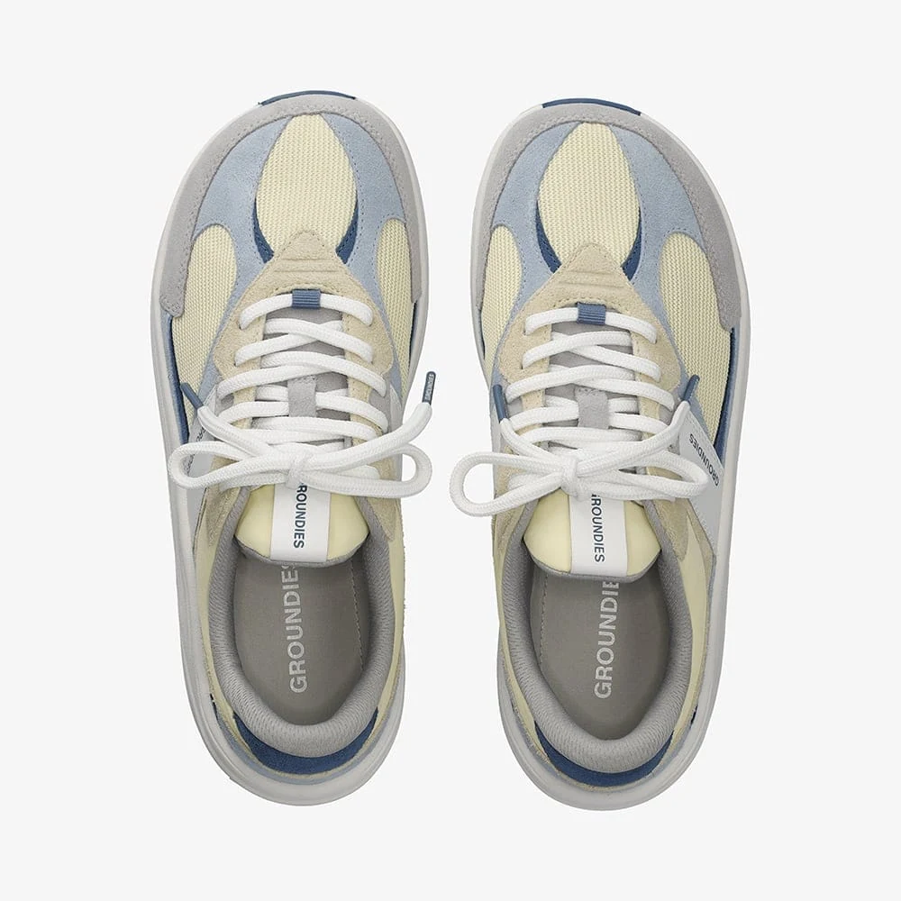 Мужские кроссовки Groundies Starlite 2.0 — Lemon Cream/Sky Blue (Barefoot), фото 2