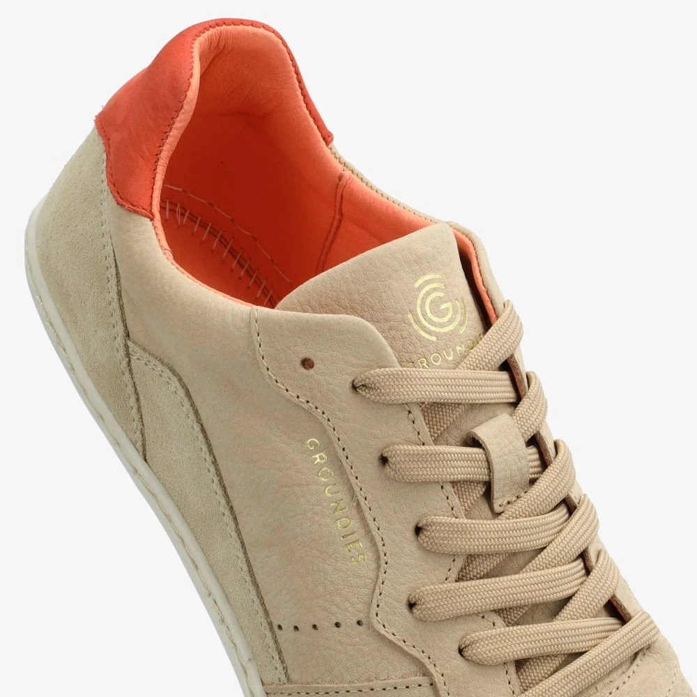 Женские кроссовки Groundies Nova GO1 — Beige/Coral (Barefoot), фото 3