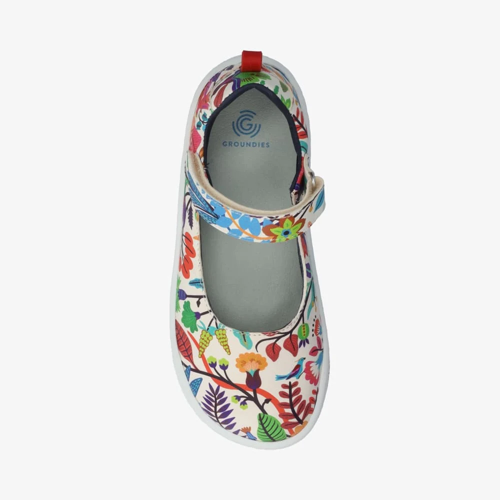 Детские балетки Groundies Stella — Color Print (Barefoot), фото 6