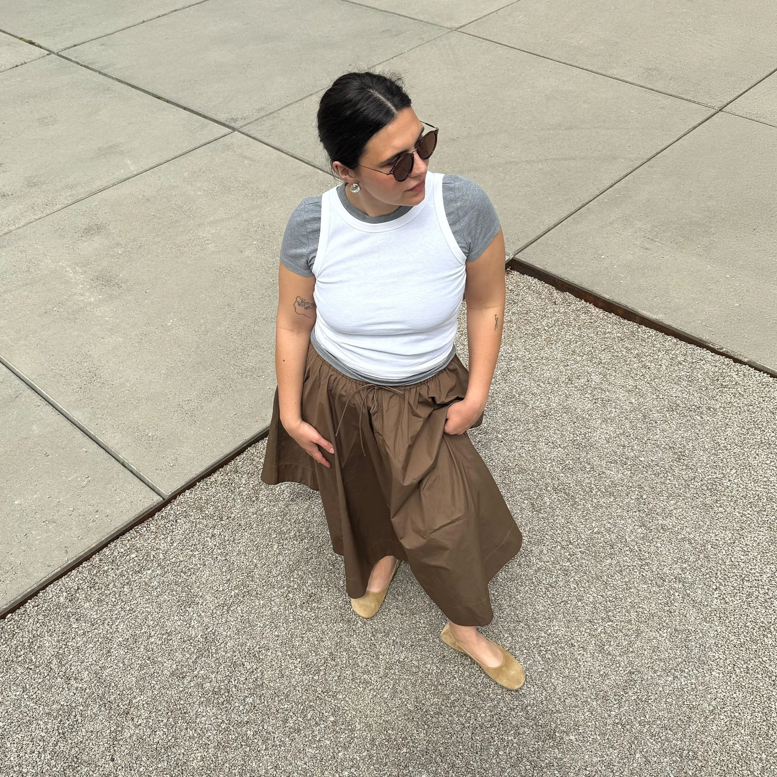 Женские балетки Groundies Sleek — Beige (Barefoot), фото 3