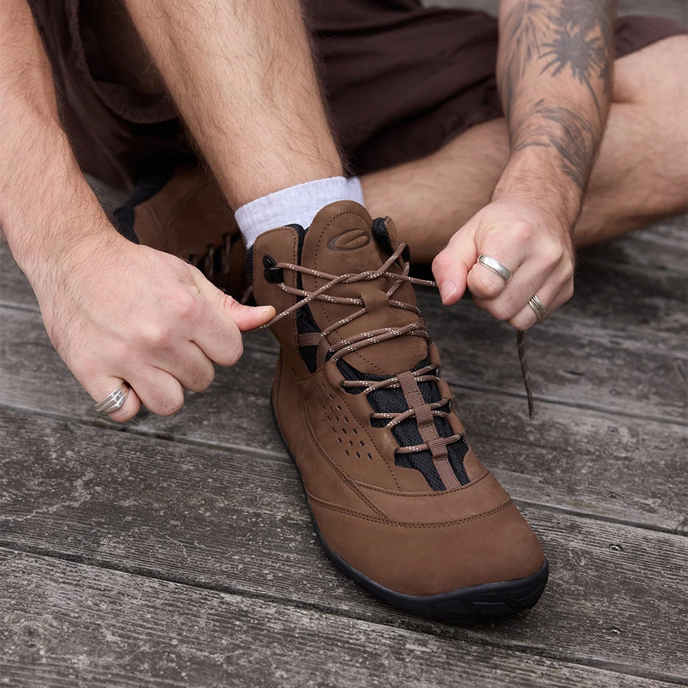 Треккинговые ботинки Groundies Grit — Brown (Barefoot), фото 2