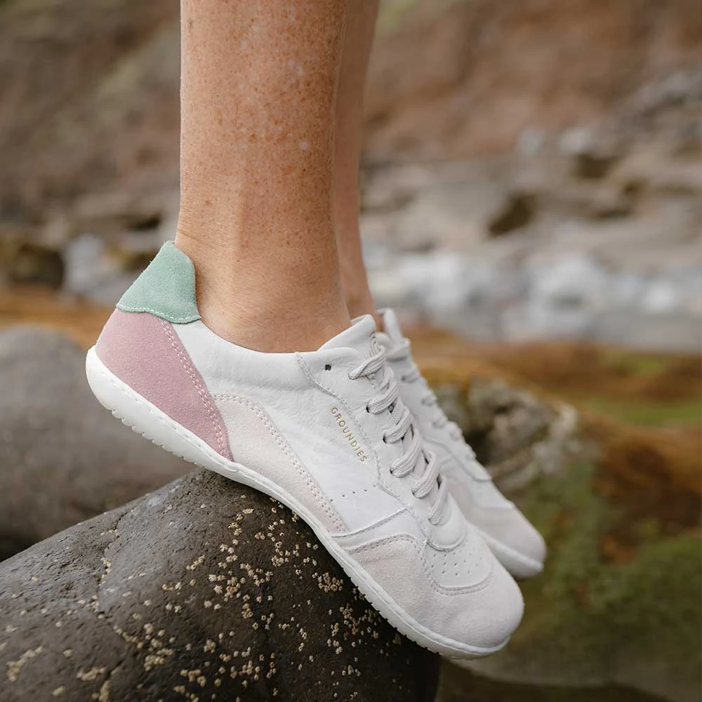Женские кроссовки Groundies Nova GO1 — Beige/Pink (Barefoot), фото 2
