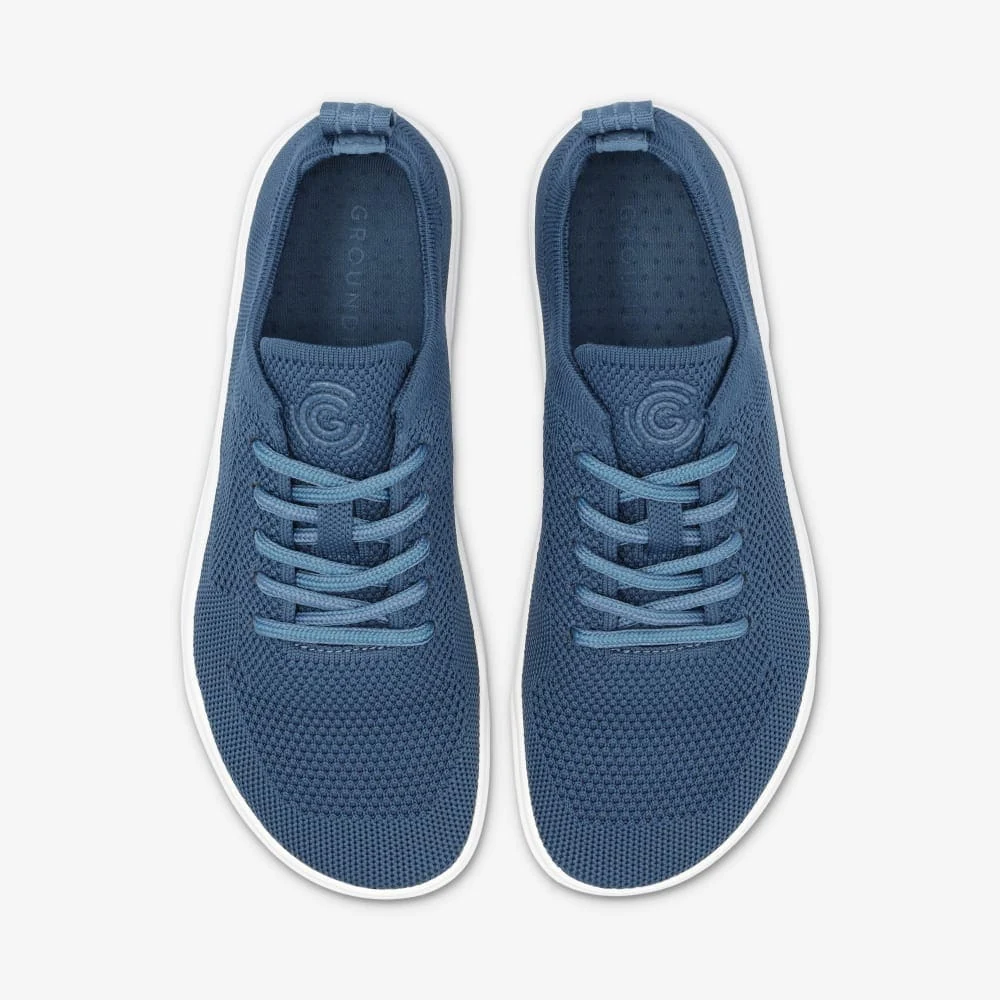 Женские кроссовки Groundies Active Knit — Navy/White (Barefoot), фото 4