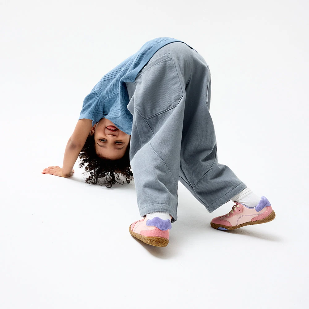 Детские кроссовки Groundies Panama Kids — Pink/Orchid (Barefoot), фото 2