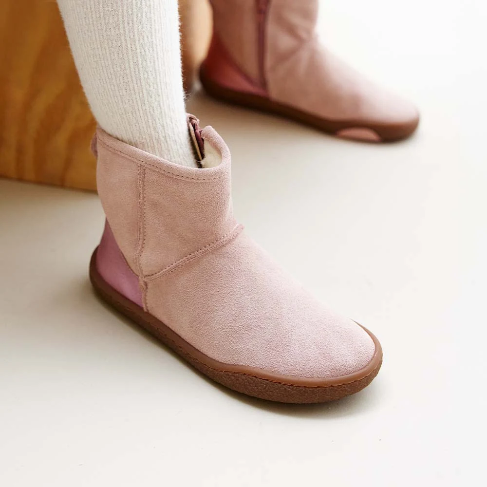 Детские ботинки Groundies Mini Cozy — Rose (Barefoot), фото 2