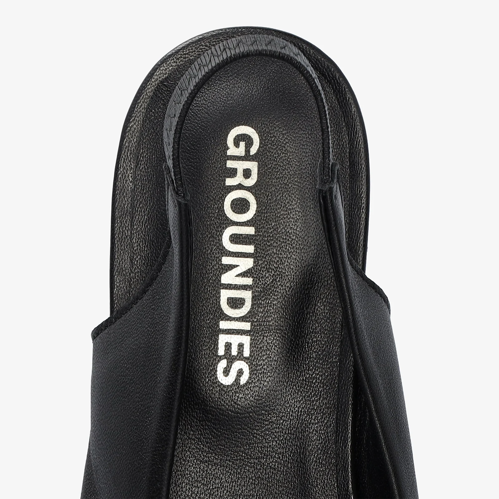 Женские балетки Groundies Arc — Black (Barefoot), фото 5