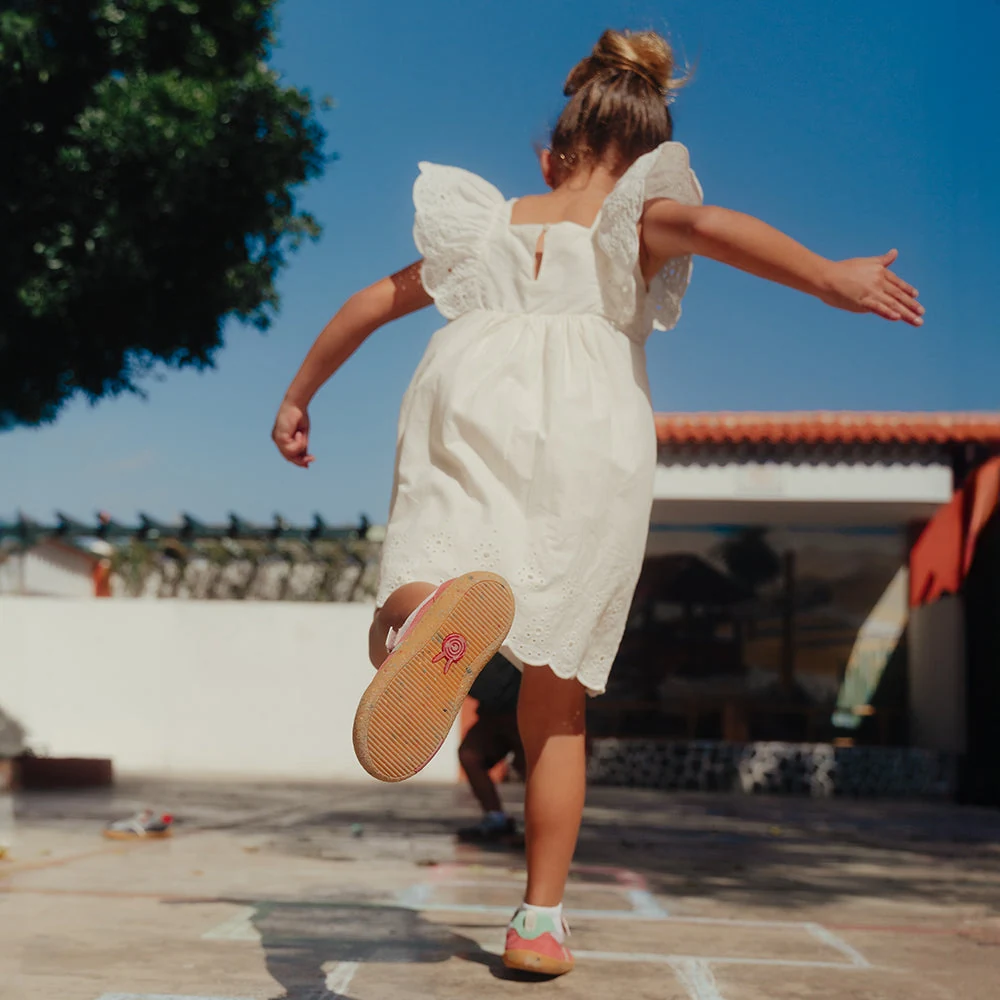 Детские кроссовки Groundies Lou 2.0 — Rose/Mint (Barefoot), фото 2