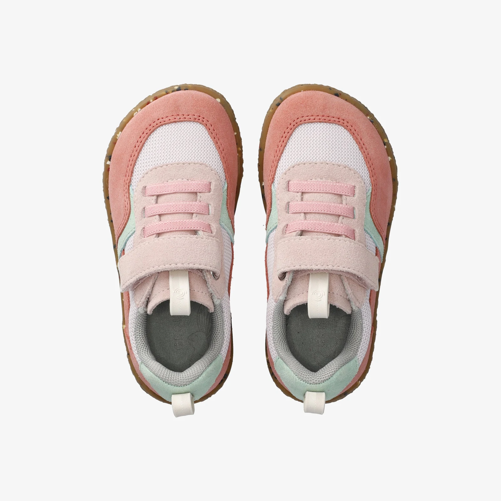 Детские кроссовки Groundies Lou 2.0 — Rose/Mint (Barefoot), фото 3