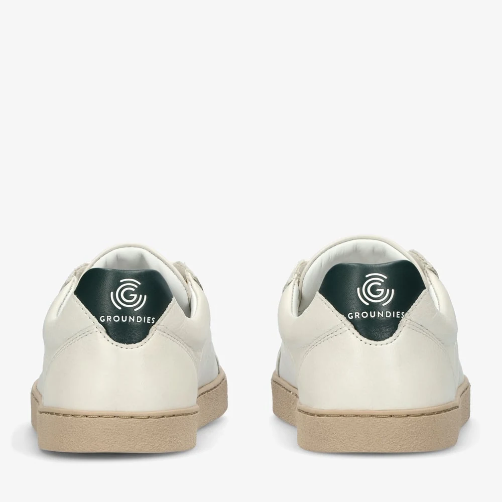 Женские кроссовки Groundies Universe — Off-White/Green (Barefoot), фото 3