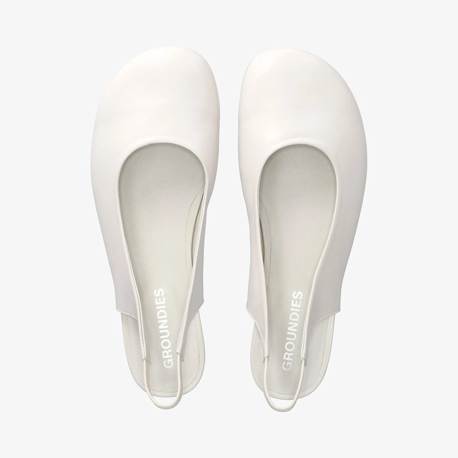 Женские балетки Groundies Arc — Off-White (Barefoot), фото 2
