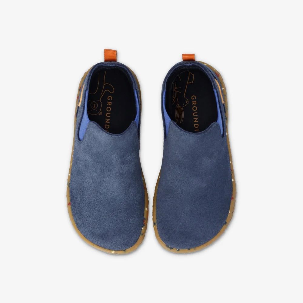 Детские ботинки Groundies Lund — Navy (Barefoot), фото 4