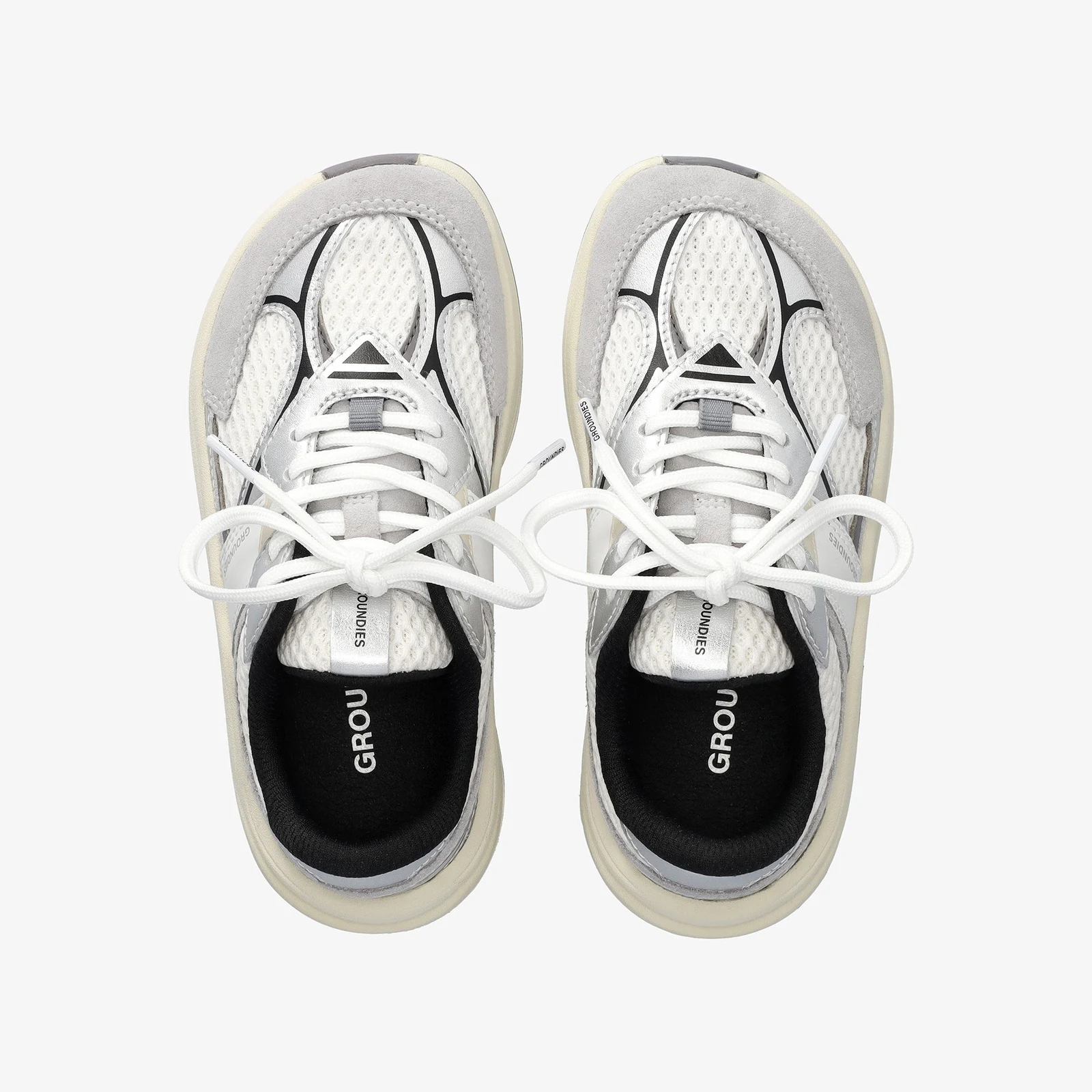 Детские кроссовки Groundies Starlite 2.0 Junior — White/Silver/Black (Barefoot), фото 5