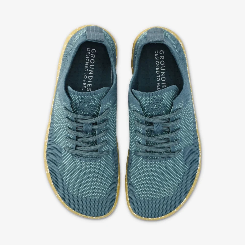 Мужские кроссовки Groundies Active Knit — Teal/Jade (Barefoot), фото 4