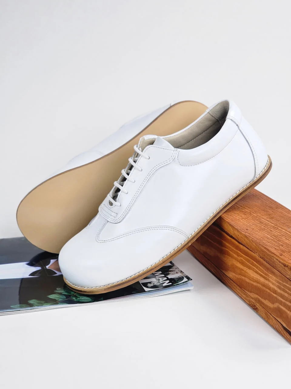 Harlem New York — белая кожа, Zero Drop — Zero drop leather, фото 4