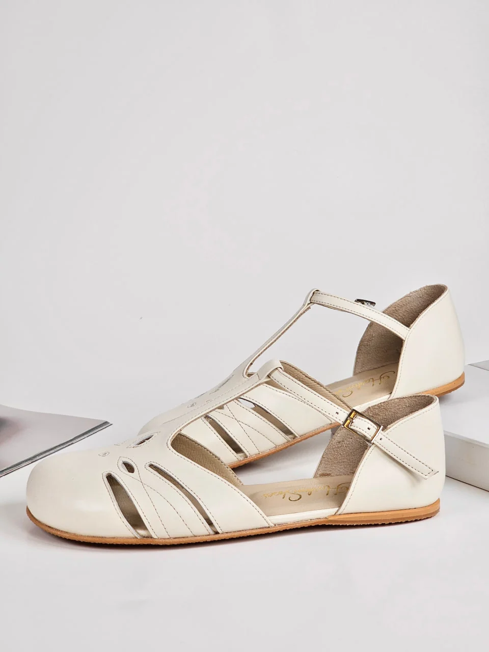 Harlem Rosy — кожа оттенка Broken White, Zero Drop — подошва из неолита, фото 4
