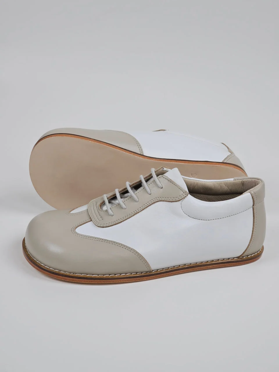 Harlem New York — бежевая и белая кожа, Zero Drop — Zero drop rubber, фото 1 из 4