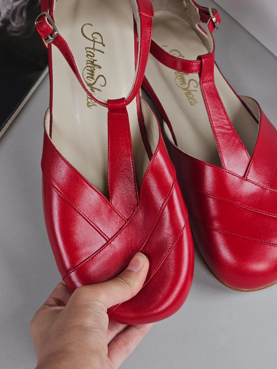 Harlem Sugar — красная кожа, Zero Drop — кожаная подошва, фото 4
