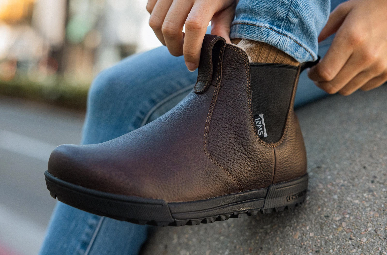 Lems Chelsea Boot Tuff Waterproof — Dark Roast (женские), фото 2