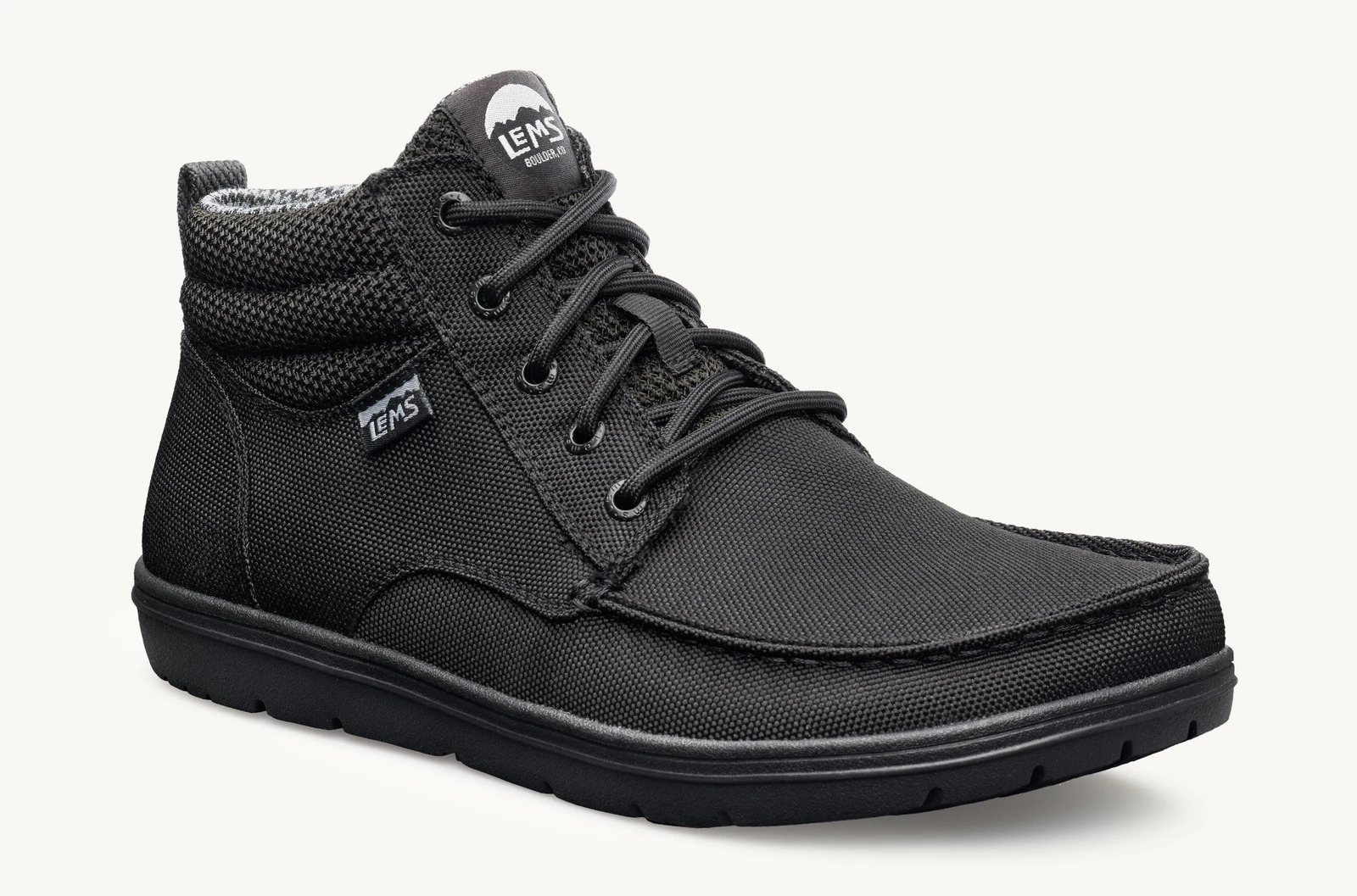 Lems Boulder Boot Mid Vegan (Discontinued) — Jet Black - FINAL SALE (мужские), фото 7
