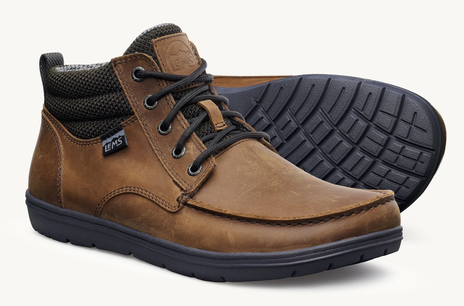 Lems Boulder Boot Mid Leather (Discontinued) — Umber (мужские), фото 1 из 10